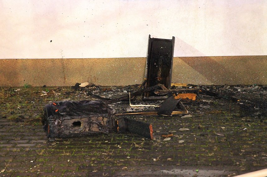 Unterkunft brannte aus