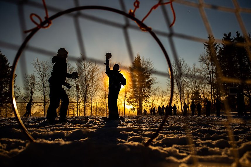 Humboldt-Klassenfahrt im Schnee