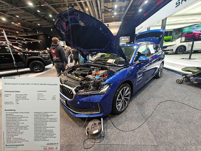 Peter Blei unterwegs auf der Automesse Erfurt