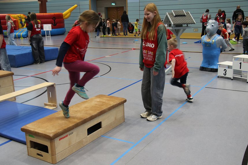 Kindergartensporttag in der Wiedigsburghalle
