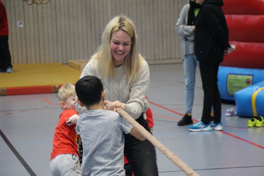 Kindergartensporttag in der Wiedigsburghalle