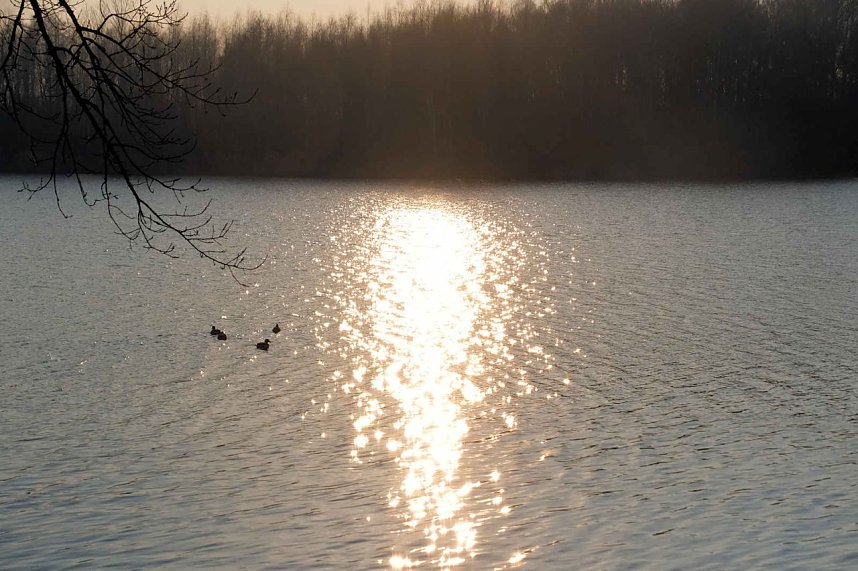 Peter unterwegs am Kiesschacht