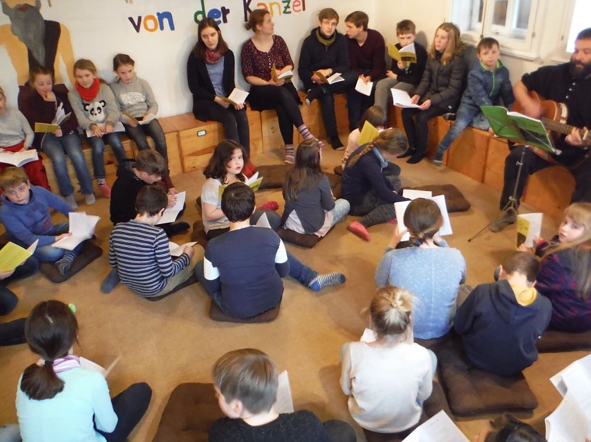 Die Oster&uuml;bernachtung im Kinder-Kirchen-Laden