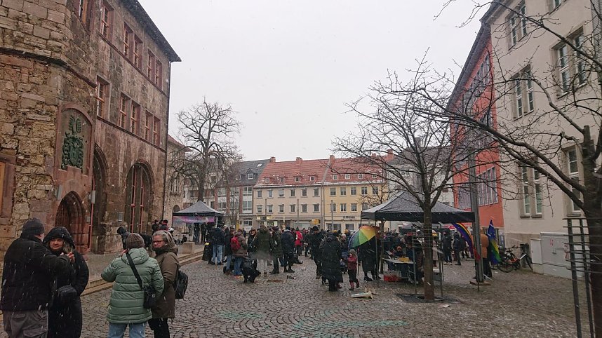 Demokratiefest des B&uuml;ndnisses "Nordhausen Zusammen" auf dem Rathausplatz