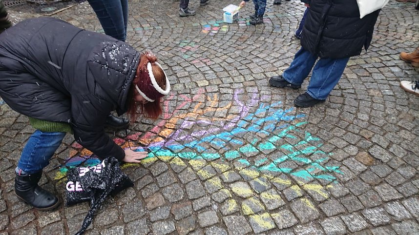 Demokratiefest des B&uuml;ndnisses "Nordhausen Zusammen" auf dem Rathausplatz