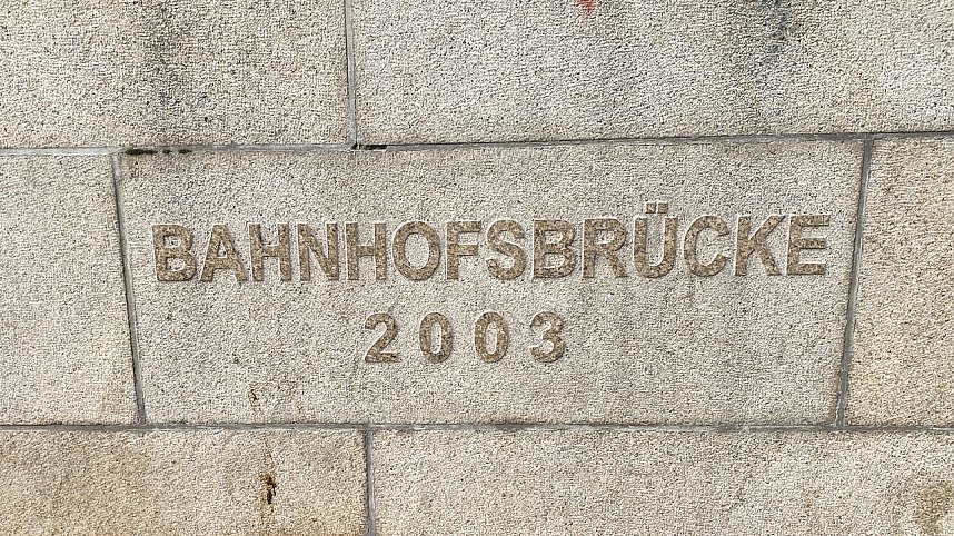 Sanierung Bahnhofsbr&uuml;cke Nordhausen