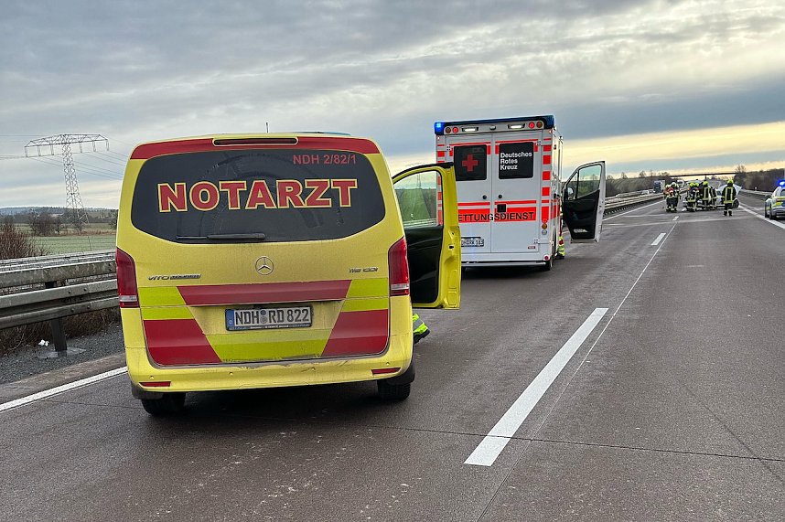 Autobahnunfall heute Vormittag