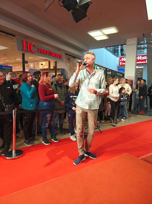 Modenschau in der Marktpassage