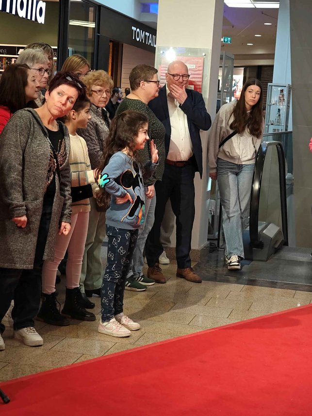 Modenschau in der Marktpassage