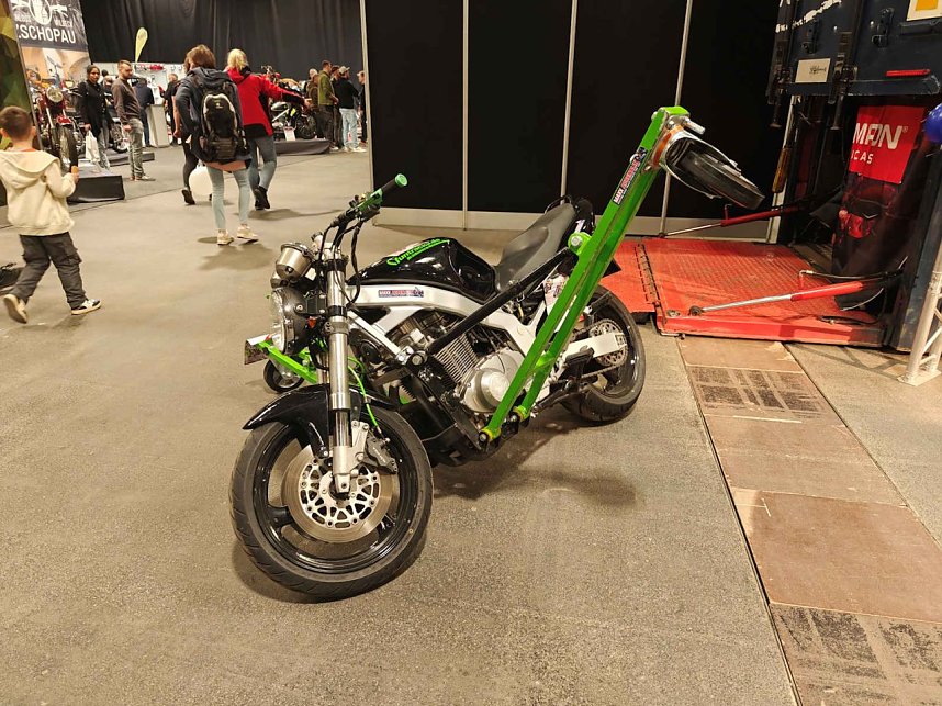 Peter Blei auf der Motorradmesse Erfurt