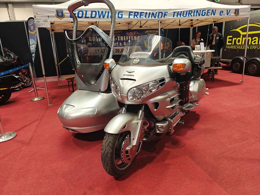 Peter Blei auf der Motorradmesse Erfurt