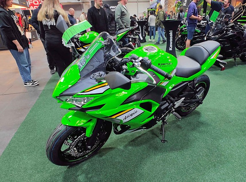 Peter Blei auf der Motorradmesse Erfurt