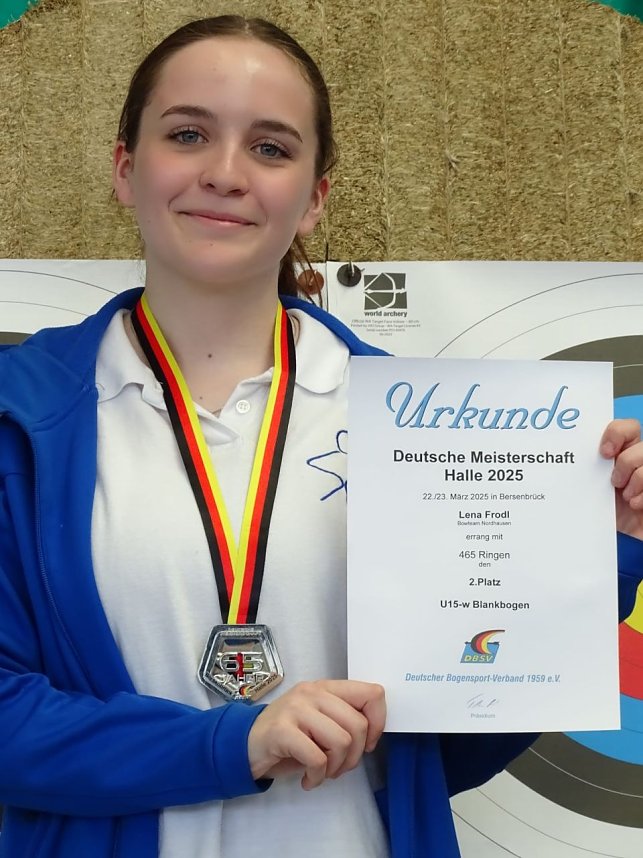 Das Nordh&auml;uer Bowteam bei der Deutschen Bogensch&uuml;tzen-Meisterschaft in Bersenbr&uuml;ck