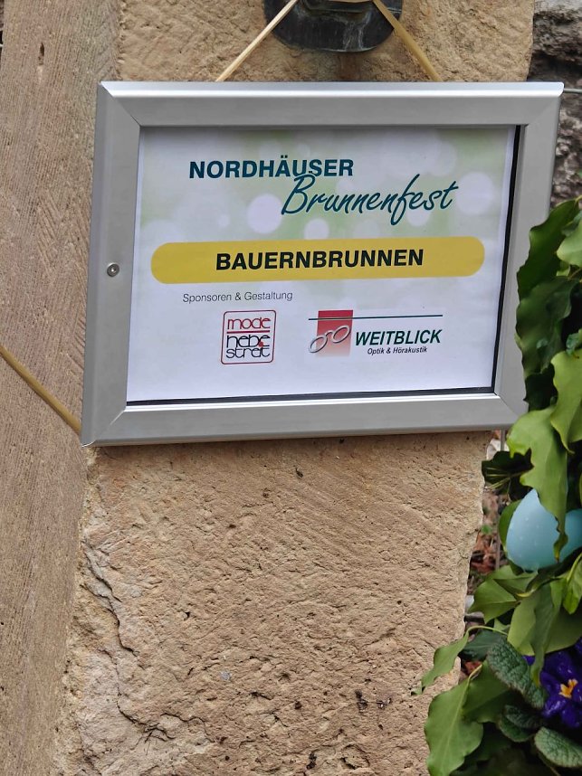 Nordhausen r&uuml;stet zum Brunnenfest