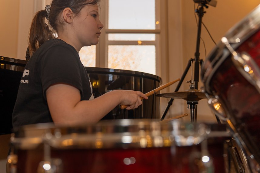 Schlagzeugkonzert in der Kreismusikschule