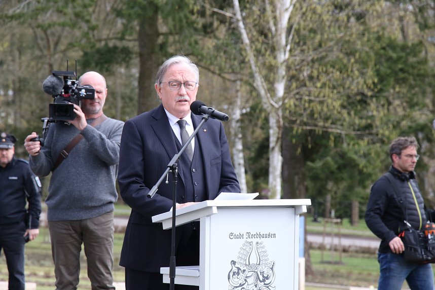 Er&ouml;ffnung des neu gestalteten Nordh&auml;user Ehrenfriedhofs 