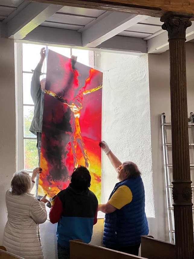 Ludger Hinse verbindet mit seinem Gro&szlig;kunstwerk "LICHTwege" 22 Orte