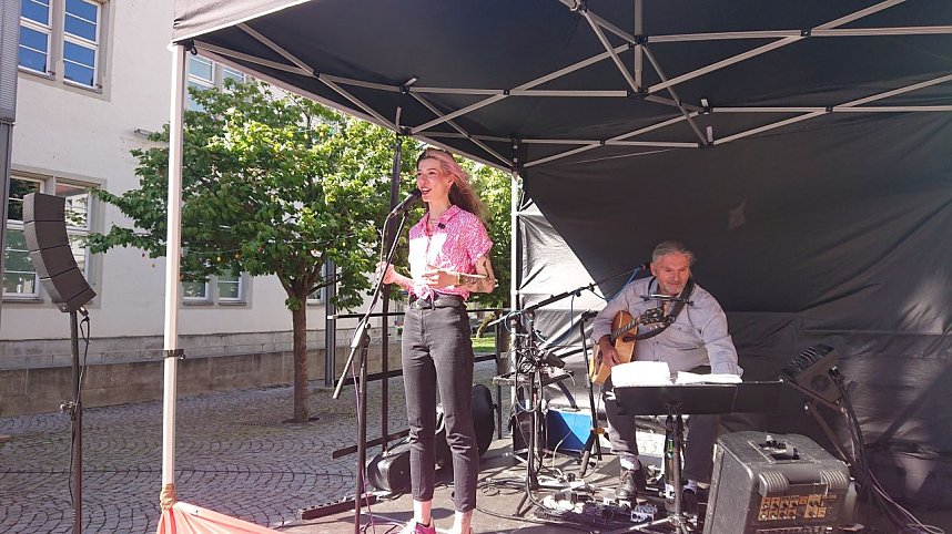 1. Mai auf dem Nordh&auml;user Rathausplatz