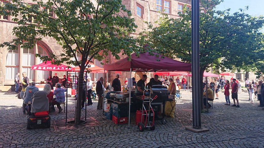 1. Mai auf dem Nordh&auml;user Rathausplatz