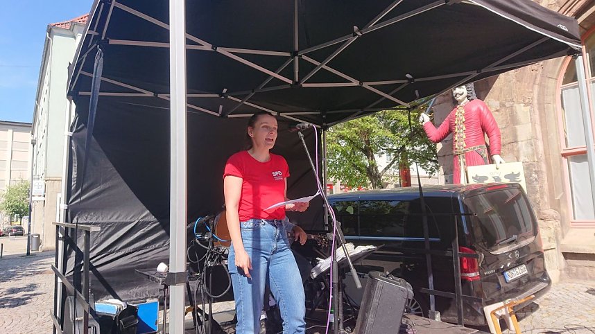 1. Mai auf dem Nordh&auml;user Rathausplatz