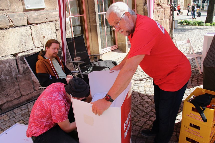 1. Mai auf dem Nordh&auml;user Rathausplatz