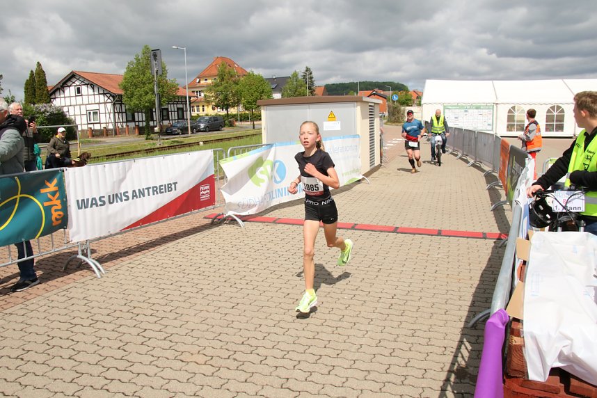 Auf der Zielgerade beim 11. Harztorlauf