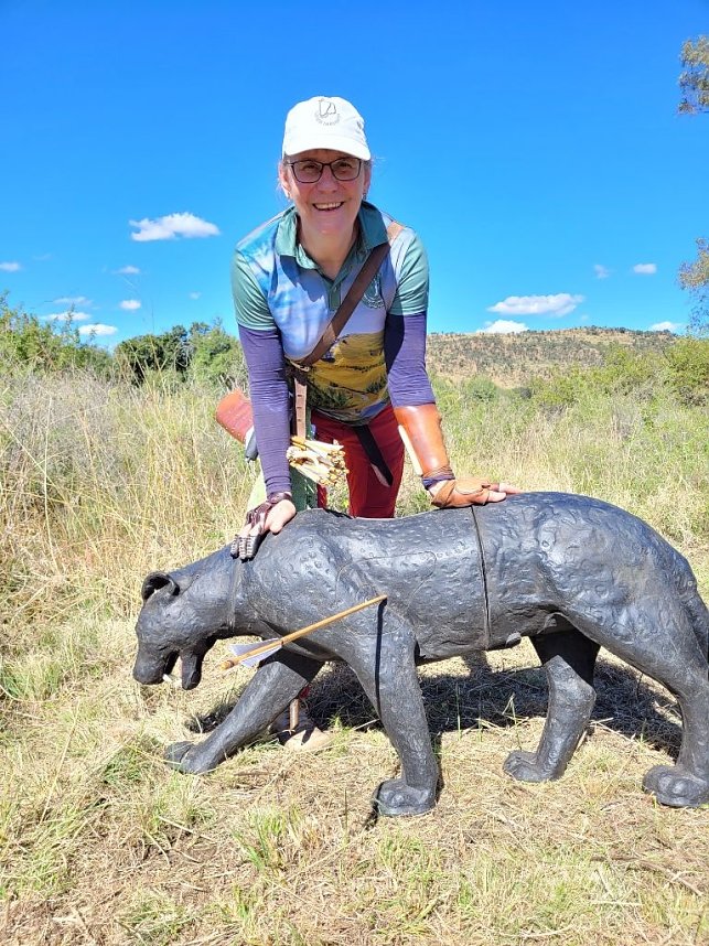 Susanne Walther beim Wettkampf in S&uuml;dafrika