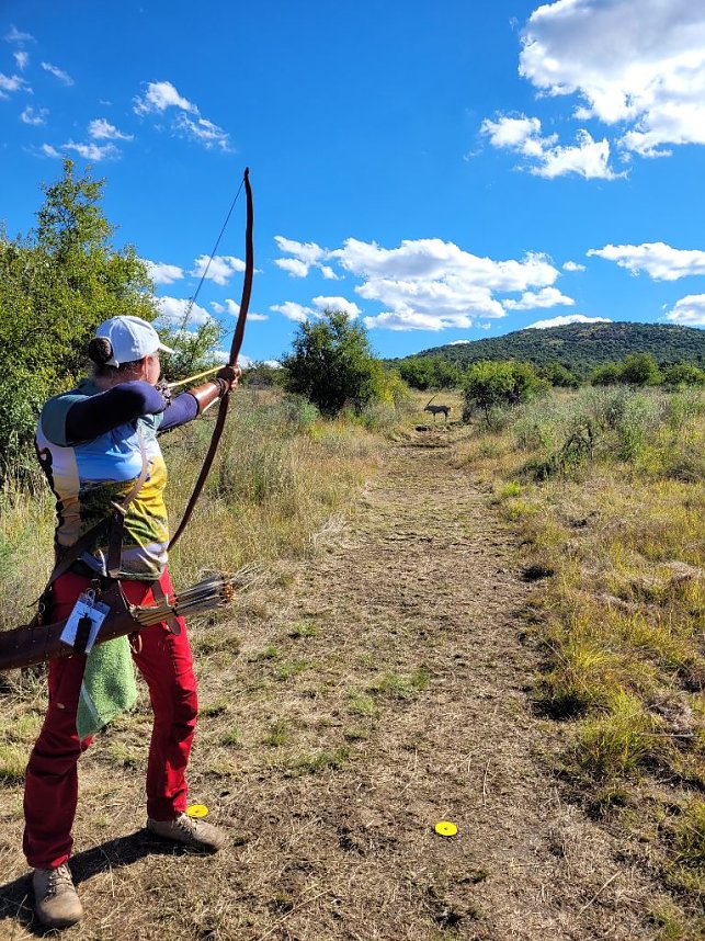 Susanne Walther beim Wettkampf in S&uuml;dafrika
