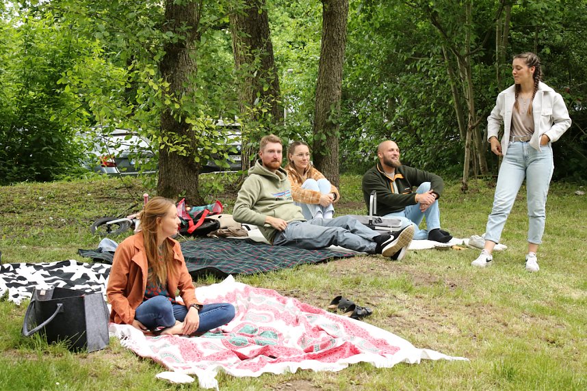 Anwassern im Stadtpark
