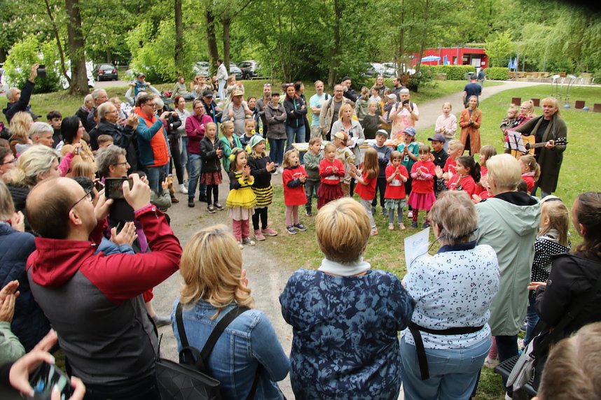 Anwassern im Stadtpark