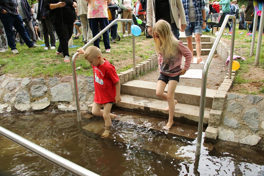 Anwassern im Stadtpark