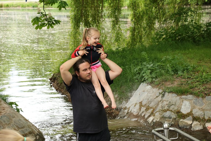 Anwassern im Stadtpark