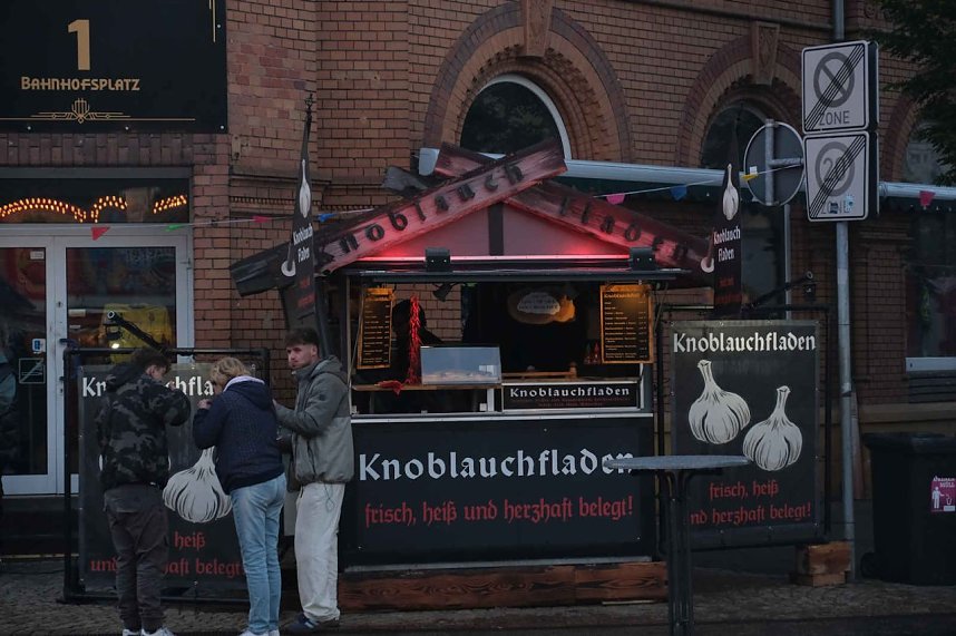 Peter Blei unterwegs auf dem Bahnhofsfest in Nordhausen