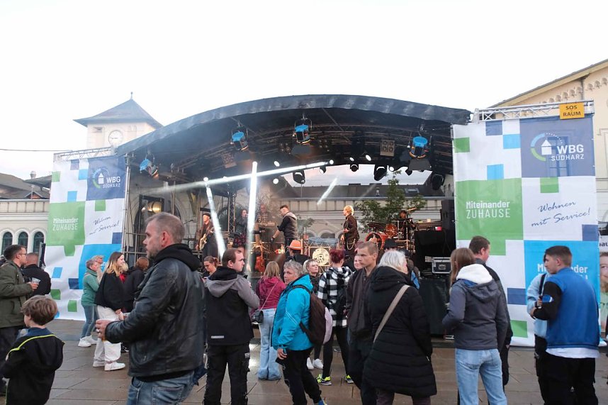 Peter Blei unterwegs auf dem Bahnhofsfest in Nordhausen