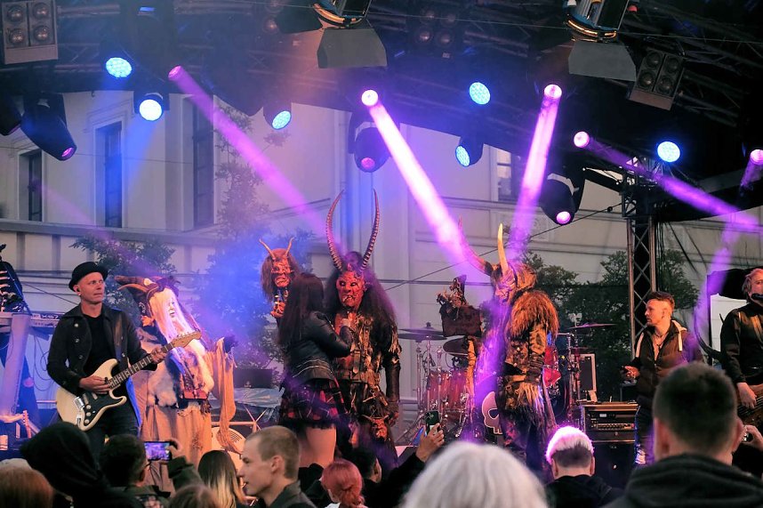 Peter Blei unterwegs auf dem Bahnhofsfest in Nordhausen