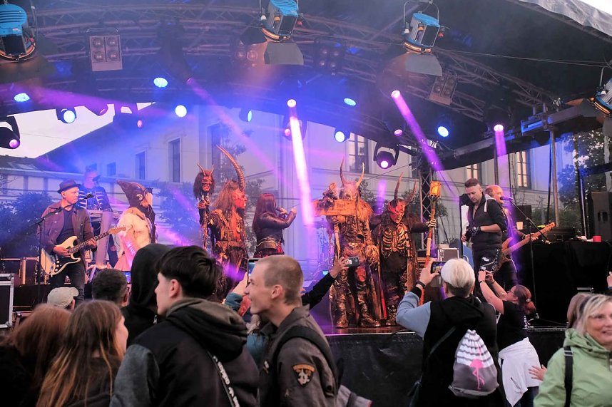 Peter Blei unterwegs auf dem Bahnhofsfest in Nordhausen
