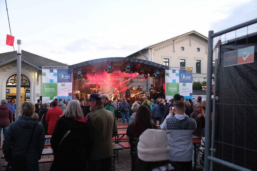 Peter Blei unterwegs auf dem Bahnhofsfest in Nordhausen