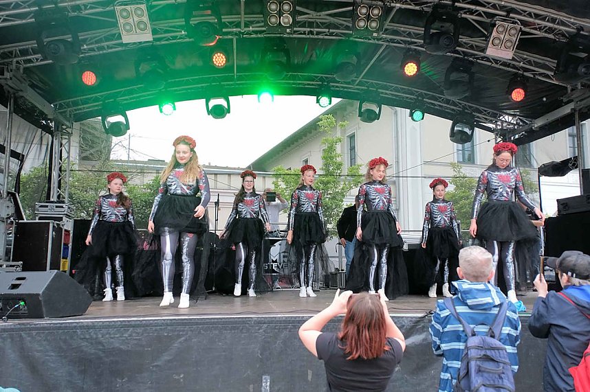 Peter Blei unterwegs auf dem Bahnhofsfest in Nordhausen