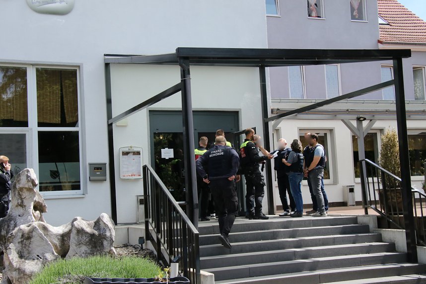 Einsatz am Parkschloss in Nordhausen