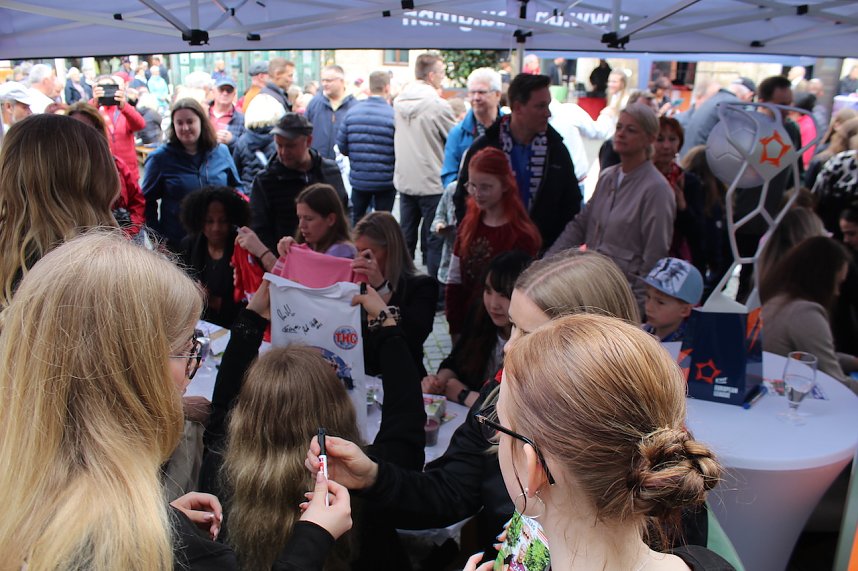 Empfang der Europacup-Siegerinnen in Bad Langensalza