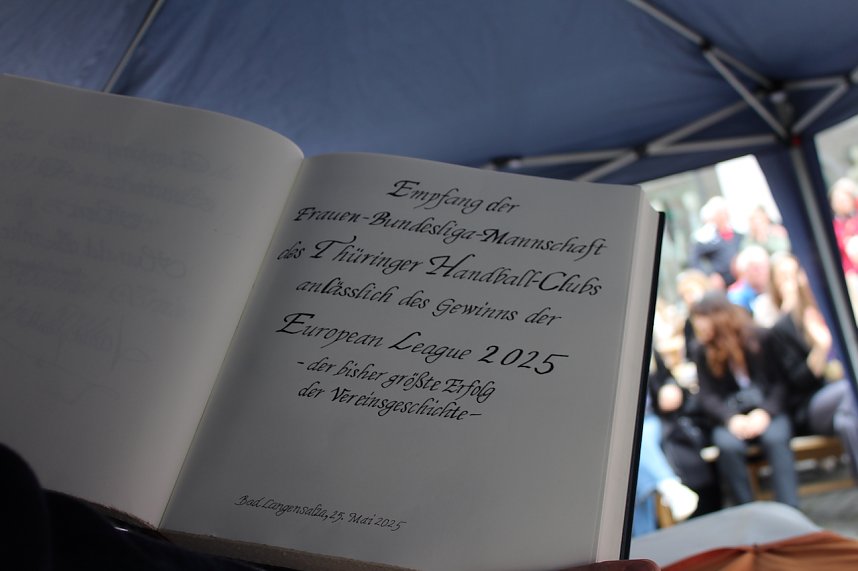 Empfang der Europacup-Siegerinnen in Bad Langensalza