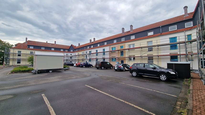 Die WBG S&uuml;dharz hat die Fassaden von sechs H&auml;usern saniert, die seit langer Zeit im Bestand der Genossenschaft sind