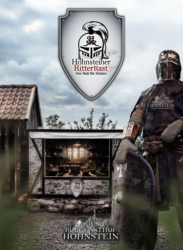 Ritterrast &uuml;ber den D&auml;chern von Neustadt 