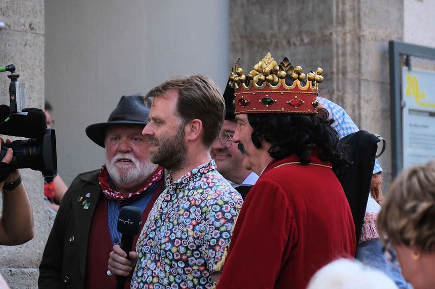 Peter Blei unterwegs auf dem Rolandsfest