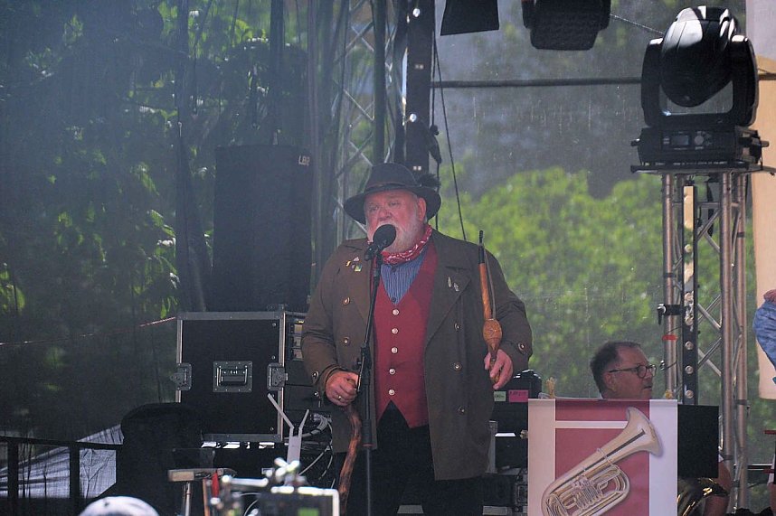 Peter Blei unterwegs auf dem Rolandsfest