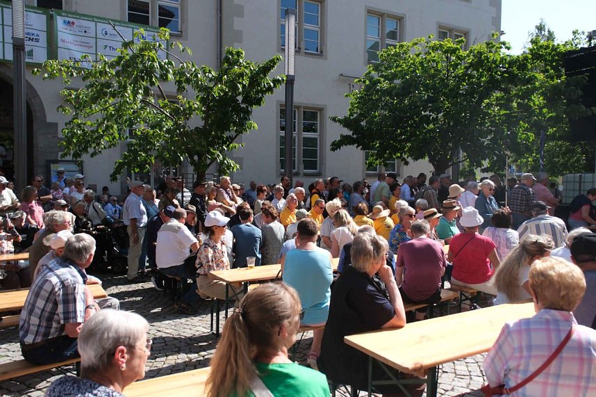 Peter Blei unterwegs auf dem Rolandsfest