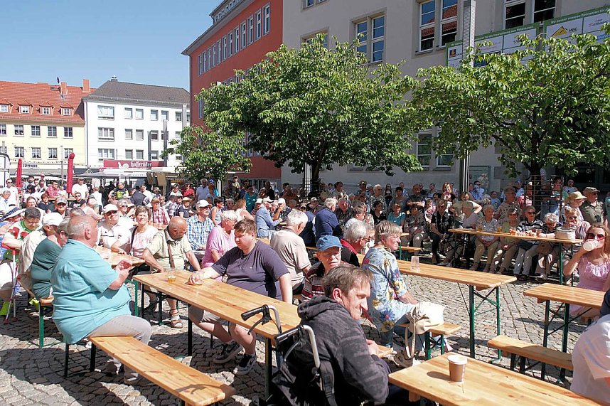 Peter Blei unterwegs auf dem Rolandsfest