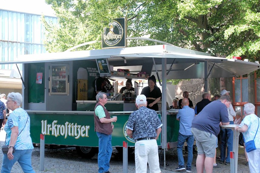 Peter Blei unterwegs auf dem Rolandsfest