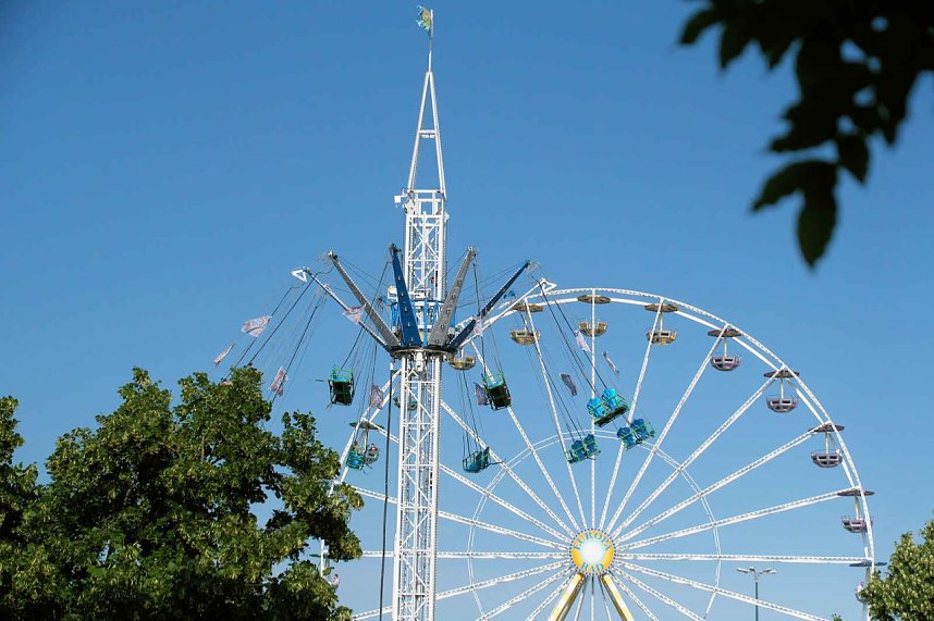 Peter Blei unterwegs auf dem Rolandsfest