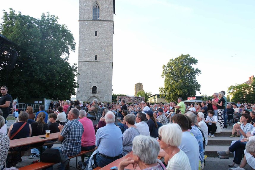 Peter Blei unterwegs auf dem Rolandsfest